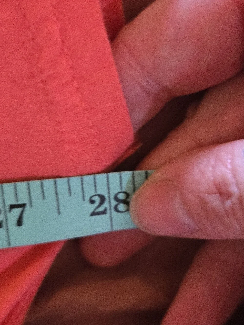 Designers Remix Collection | Relaxed Scoop-Neck Tunic in Coral Pink, Size L - Picture 6 of 7